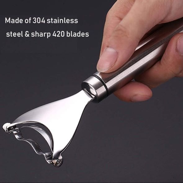 2 Counts Corn Peeler, Stainless Steel Corn Stripper Tool for Efficient Corn Kernel Removal