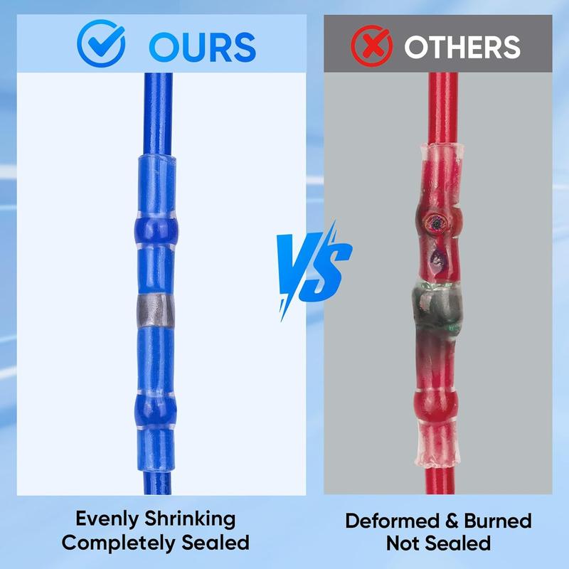 Haisstronica Solder-Seal Wire Connectors - Waterproof heat-shrink connectors with a self-soldering function