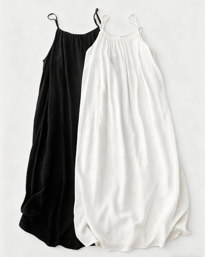 👗 50% OFF NOW! ✨ Backless Cami Dress – Spaghetti Strap & Maxi Length 🌸