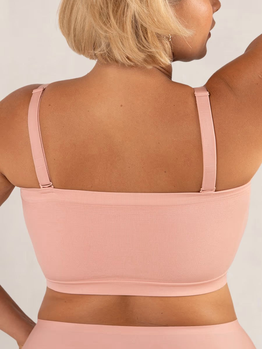 ⛱️Last Day Special Price $21.99!!🤩🔥Convertible Strapless Bandeau Bra with Wireless Comfort, Anti-Slip Grip & Removable Straps