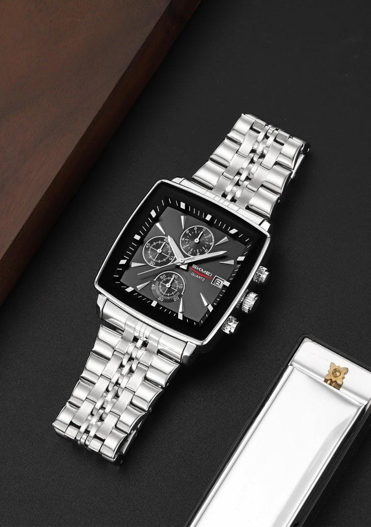 Men's Multifunctional Waterproof Quartz Watch