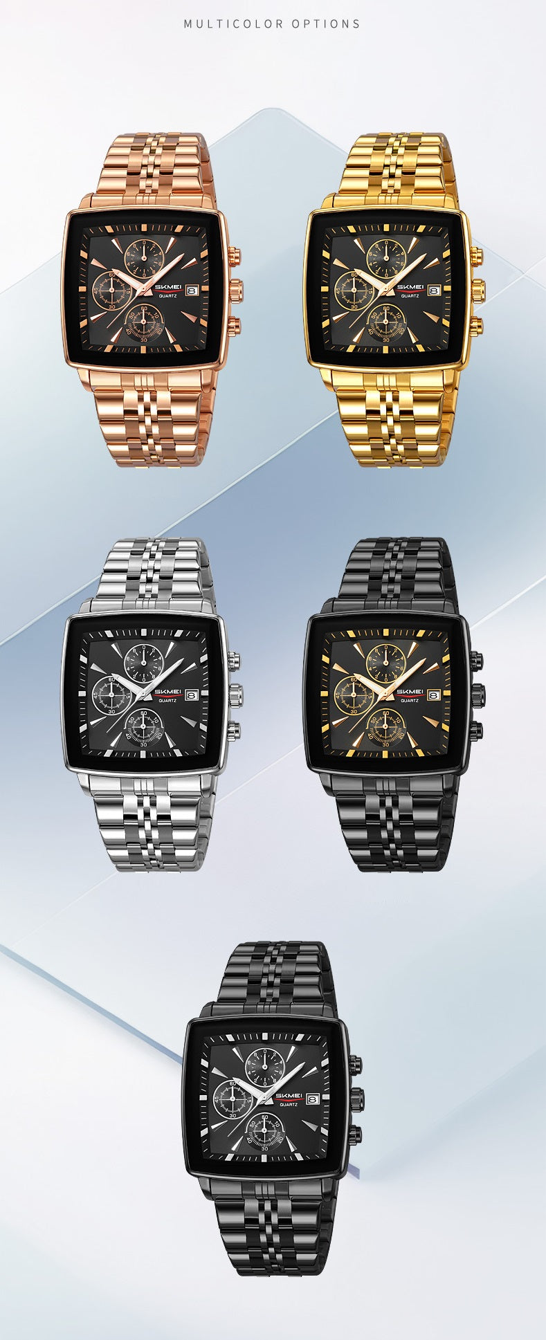 Men's Multifunctional Waterproof Quartz Watch