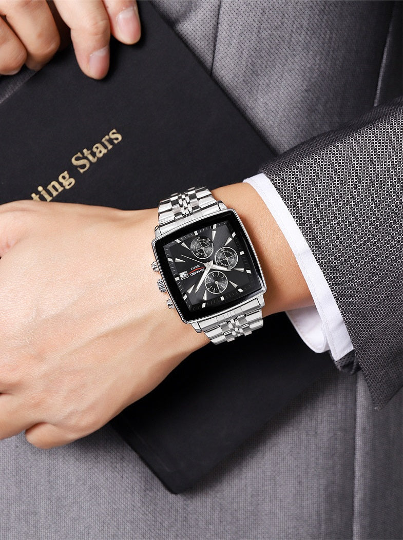 Men's Multifunctional Waterproof Quartz Watch