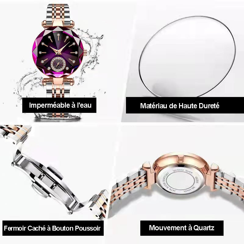 💎👑Goddess Day Special Offer 50% OFF🌟 Women's Luxury Shiny Waterproof Stainless Steel Watch - Elegant Style, Dazzling Shine, Perfect Gift!