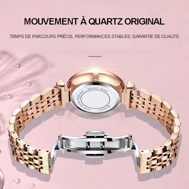 💎👑Goddess Day Special Offer 50% OFF🌟 Women's Luxury Shiny Waterproof Stainless Steel Watch - Elegant Style, Dazzling Shine, Perfect Gift!