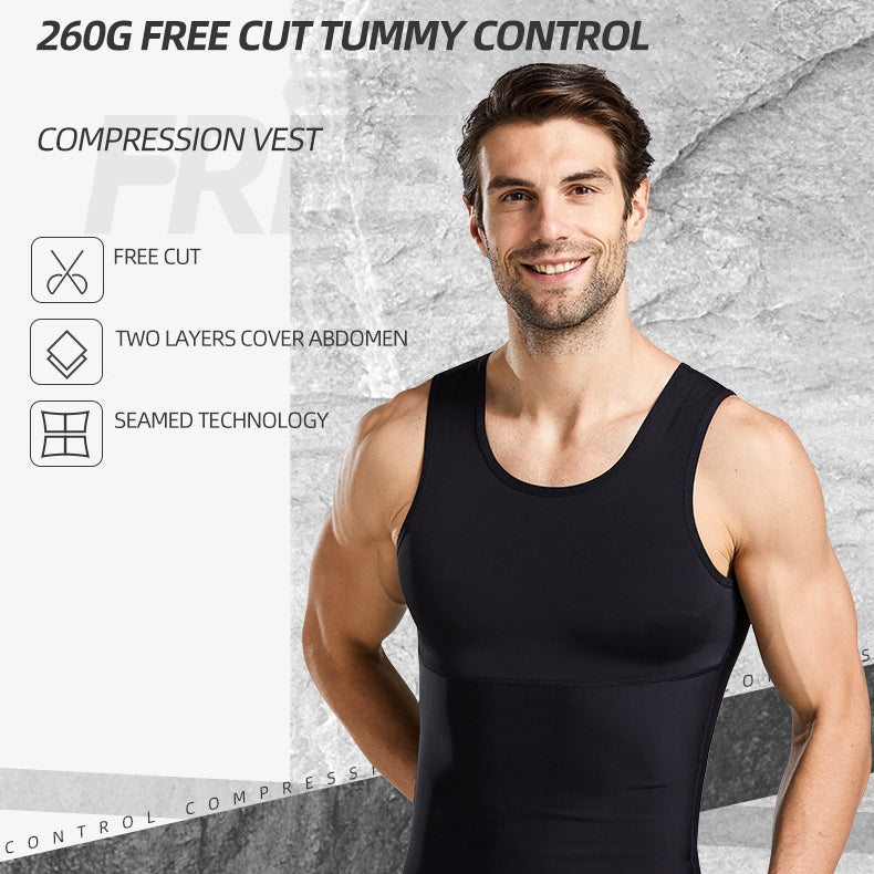 🔥2025 HOT SALE 🔥Men's Slimming Tummy Control Chest Undershirt Shapewear