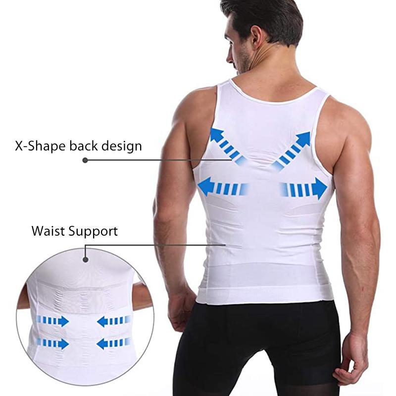 🔥2025 HOT SALE 🔥Men's Slimming Tummy Control Chest Undershirt Shapewear