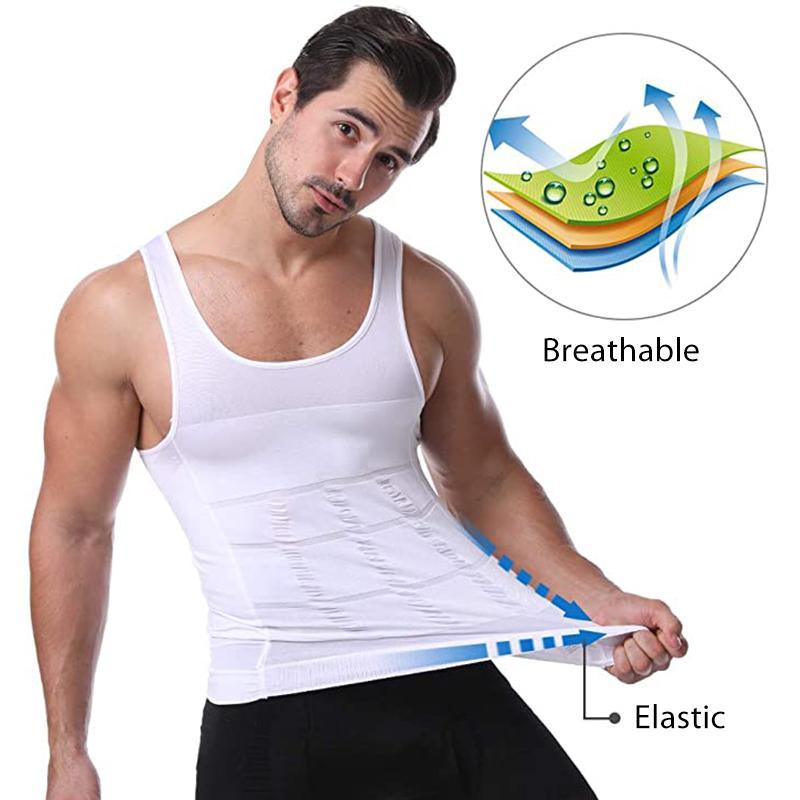 🔥2025 HOT SALE 🔥Men's Slimming Tummy Control Chest Undershirt Shapewear