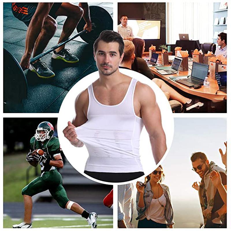🔥2025 HOT SALE 🔥Men's Slimming Tummy Control Chest Undershirt Shapewear