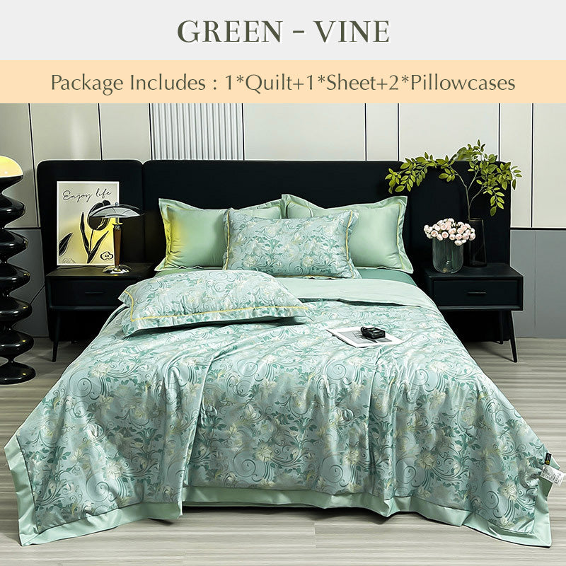 ❄️✨Breathable & Cooling Quilt 4-Piece Set✨