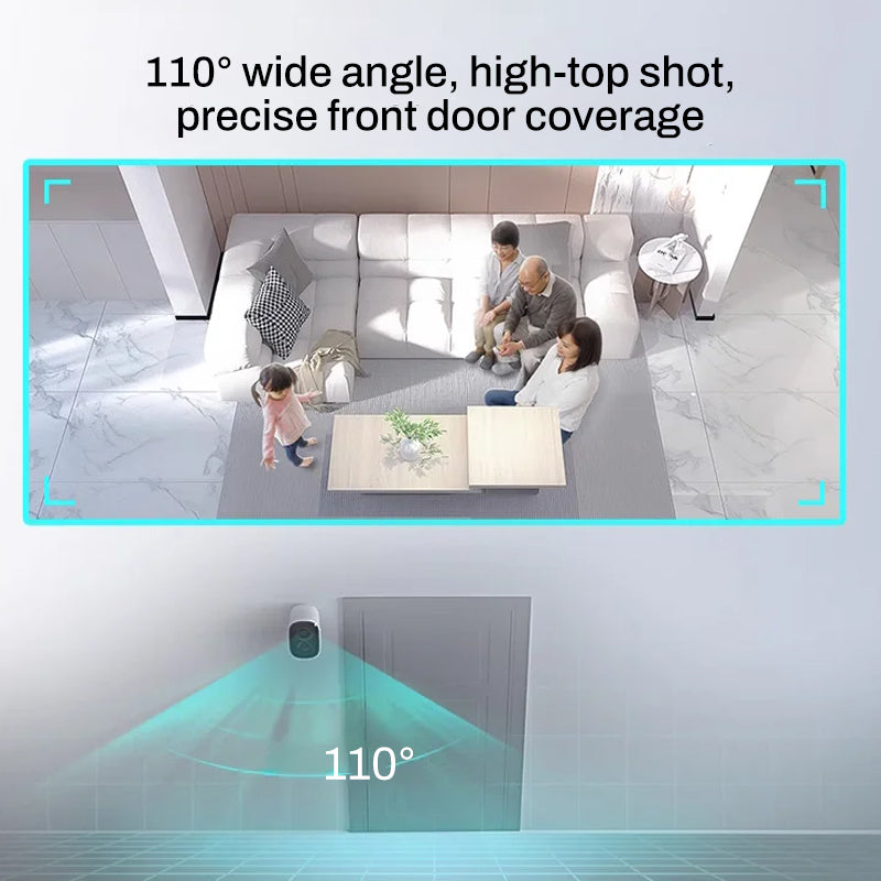 🌞 Wireless night vision camera – Smart security around the clock!