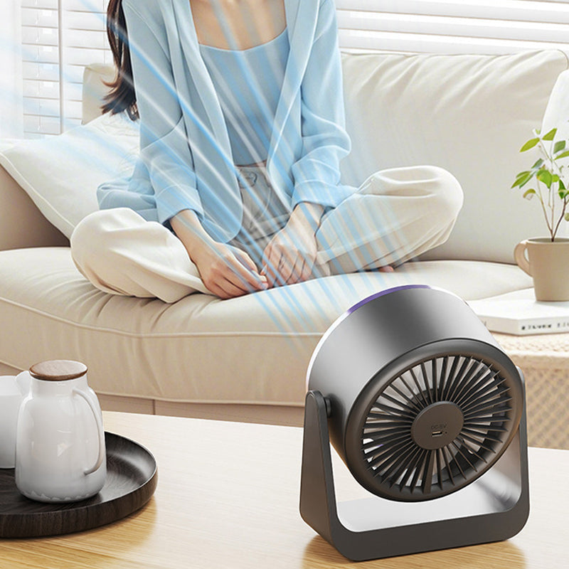 Strong Wind Ultra Quiet Portable Rechargeable USB Desk Fan