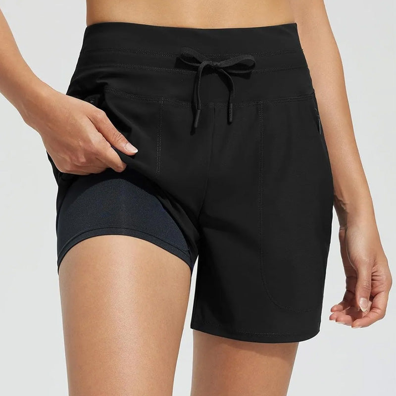🌞Summer Hot Sale 55% OFF🩳High-Waisted Quick-Dry Swim Shorts
