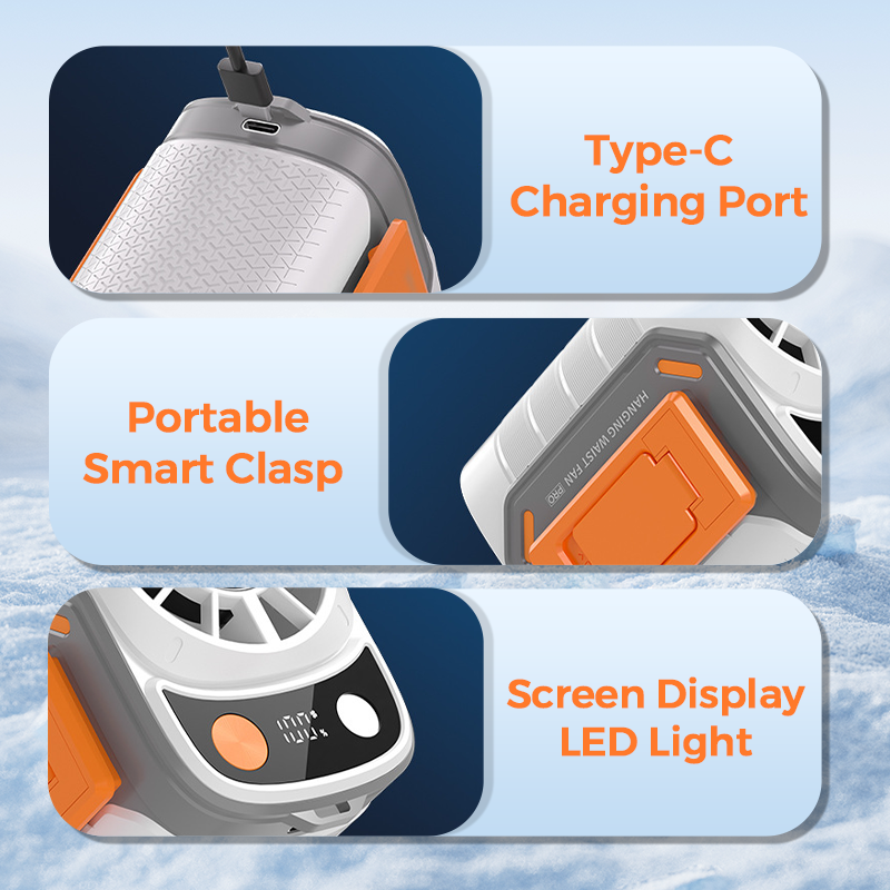 Multi-Function Waist-Mount Portable Fan