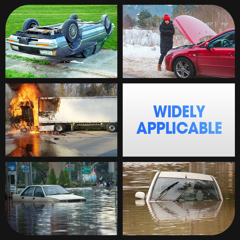 🔥Hot New Products🔥Multi-Functional Dual-Headed Car Safety Hammer💥Out and about driving essentials!