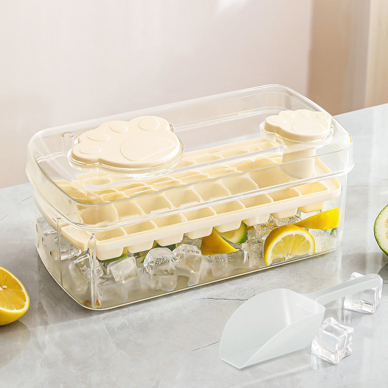 Ice Cube Tray with Lid & Bin
