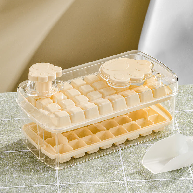 Ice Cube Tray with Lid & Bin