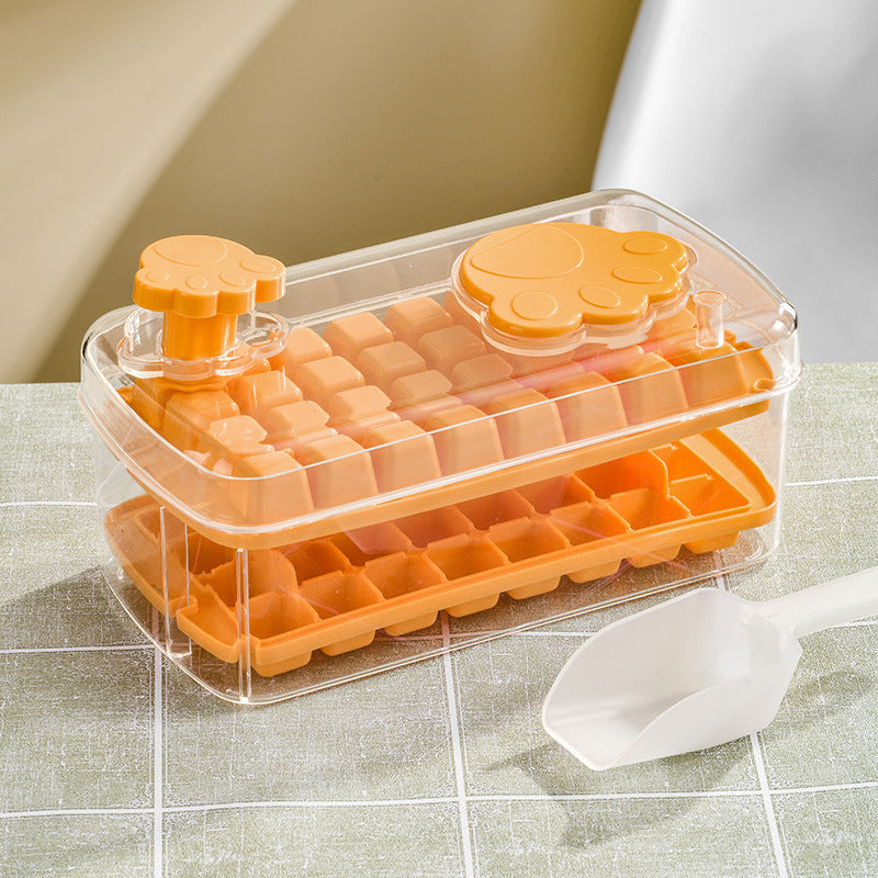 Ice Cube Tray with Lid & Bin