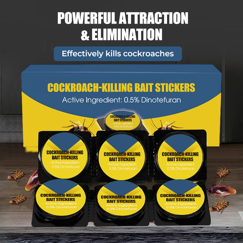 Powerful Cockroach-Killing Bait Stickers