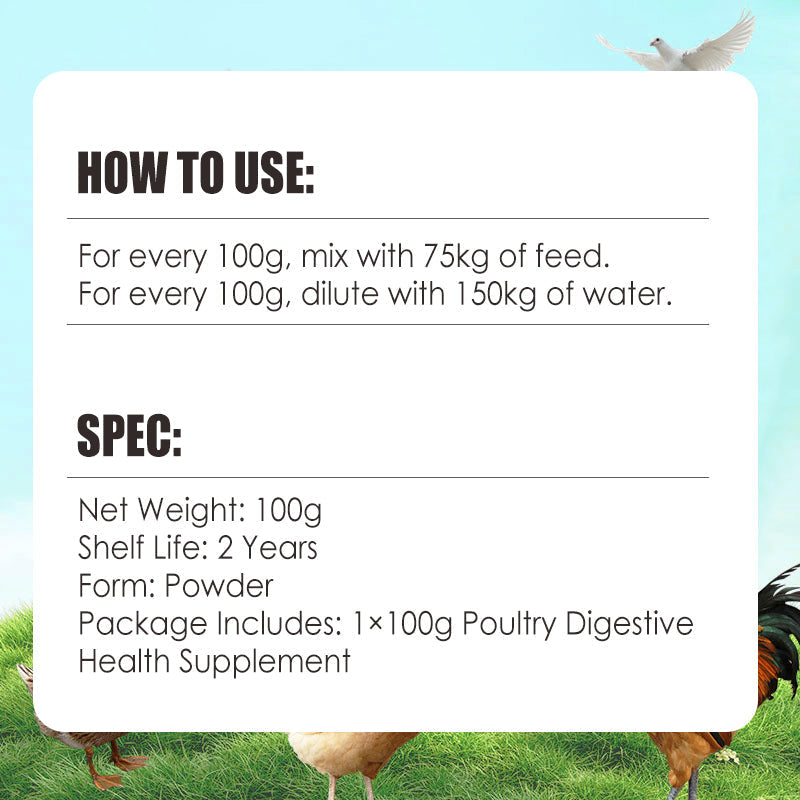 100g Poultry Digestive Health Supplement