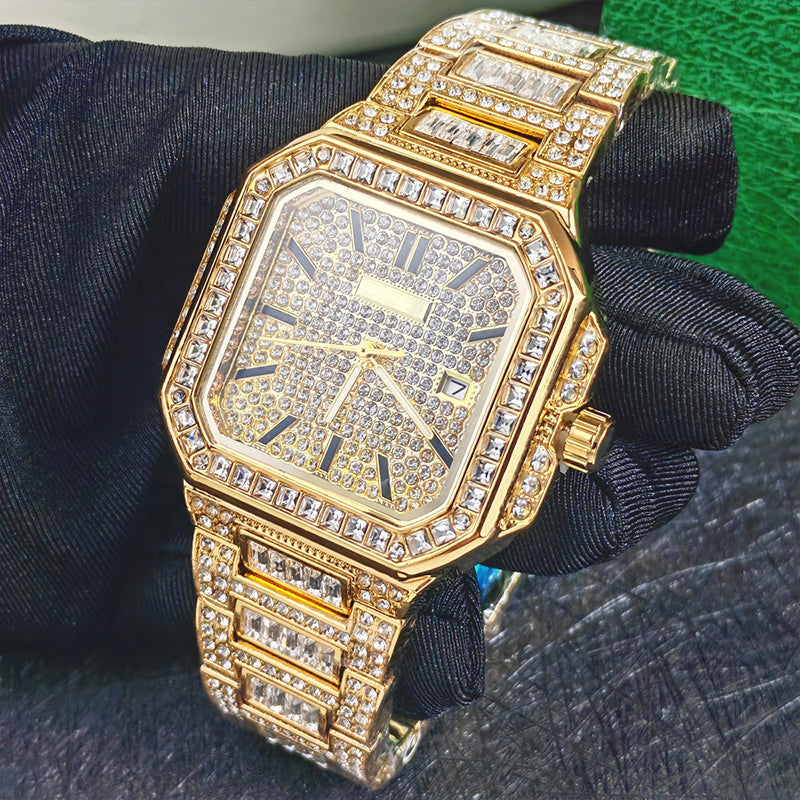 ⏳Time-Limited Special⏰Luxury Square Rhinestone Watch – Elegant Sparkle for Every Occasion✨