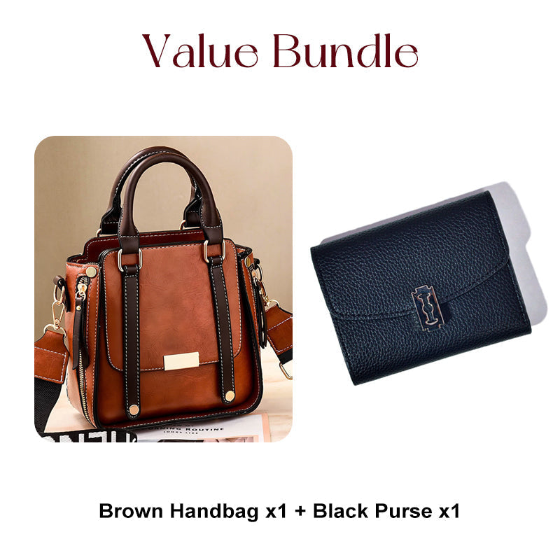 🎉55K+ Sold 👜 Retro Vintage Crossbody Bag for Women, Soft PU Leather, Adjustable Wide Comfort Strap, Daily Versatile Handbag
