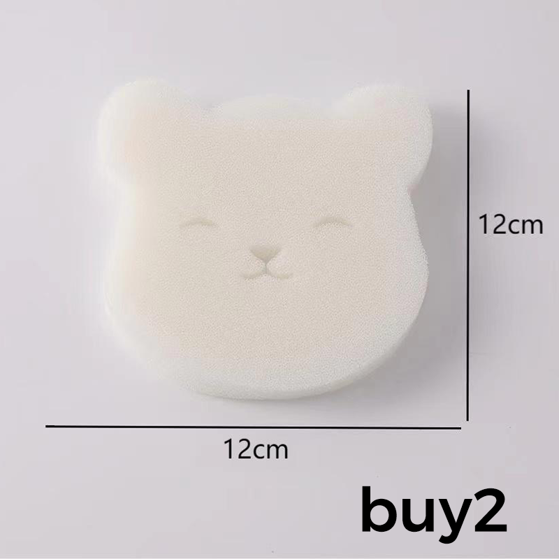✨2026 New 🐻 Cute Bear Reusable Pet Hair Remover Pad, Wet & Dry Use Laundry Fur Trap for Household