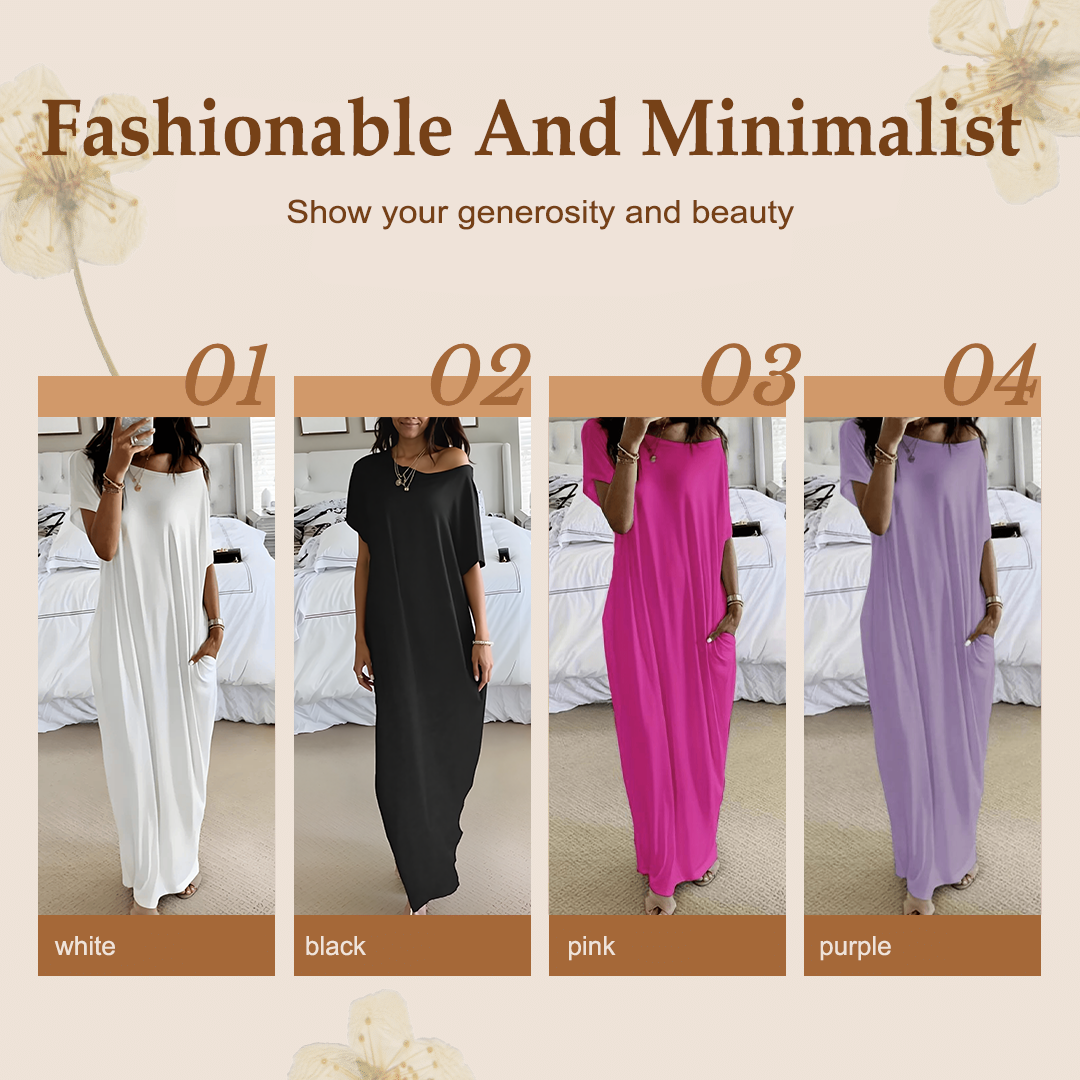 👗 50% OFF NOW! ✨ Loose Fit Long Dress – Clean Style, Flattering for Every Figure & Perfect for Any Occasion 🌸