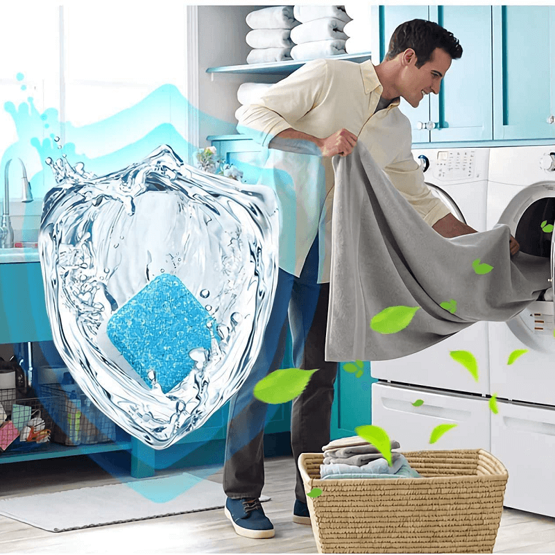 Antibacterial washing machine cleaner