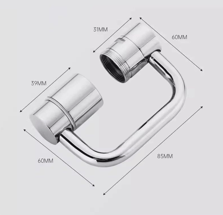🚰 Upgrade Your Washing Routine - ✨ TTZZ 1080° Rotatable Faucet Aerator Extension - For Effortless, All-Angle Control!