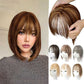 🌸Natural Hair Toppers with Bangs for Women
