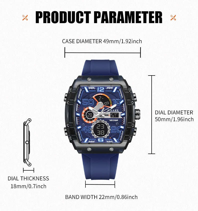 🔥🔥Mid-Year Mega Sale🔥🔥Multi-Function Sport & Casual Digital Watch