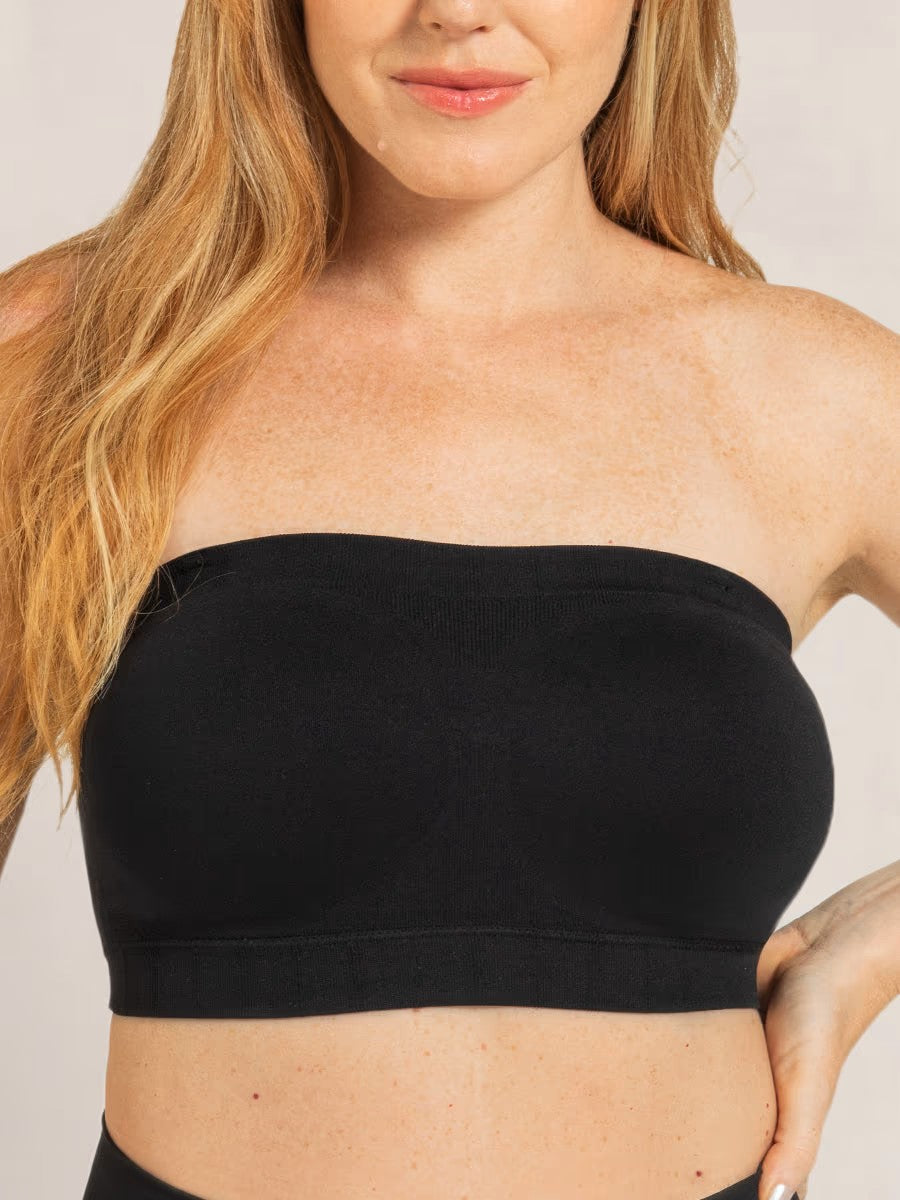 ⛱️Last Day Special Price $21.99!!🤩🔥Convertible Strapless Bandeau Bra with Wireless Comfort, Anti-Slip Grip & Removable Straps