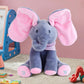 🐘🎶Peek-A-Boo Singing Elephant Plush Toy – Interactive Musical Stuffed Animal