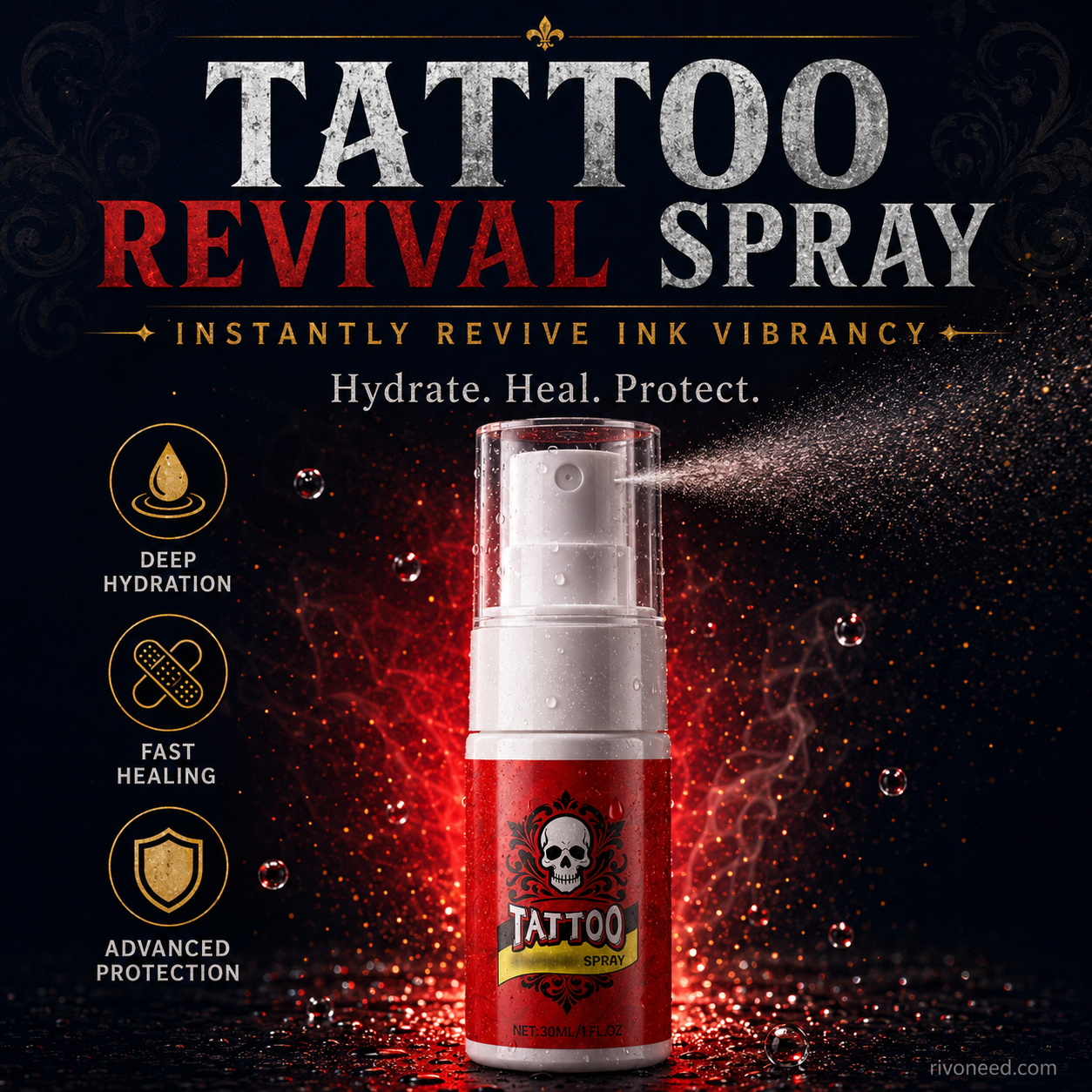 🎨 50% OFF | Tattoo Aftercare Moisturizing Spray 💧 Hydrating Mist for Vibrant & Healthy Ink