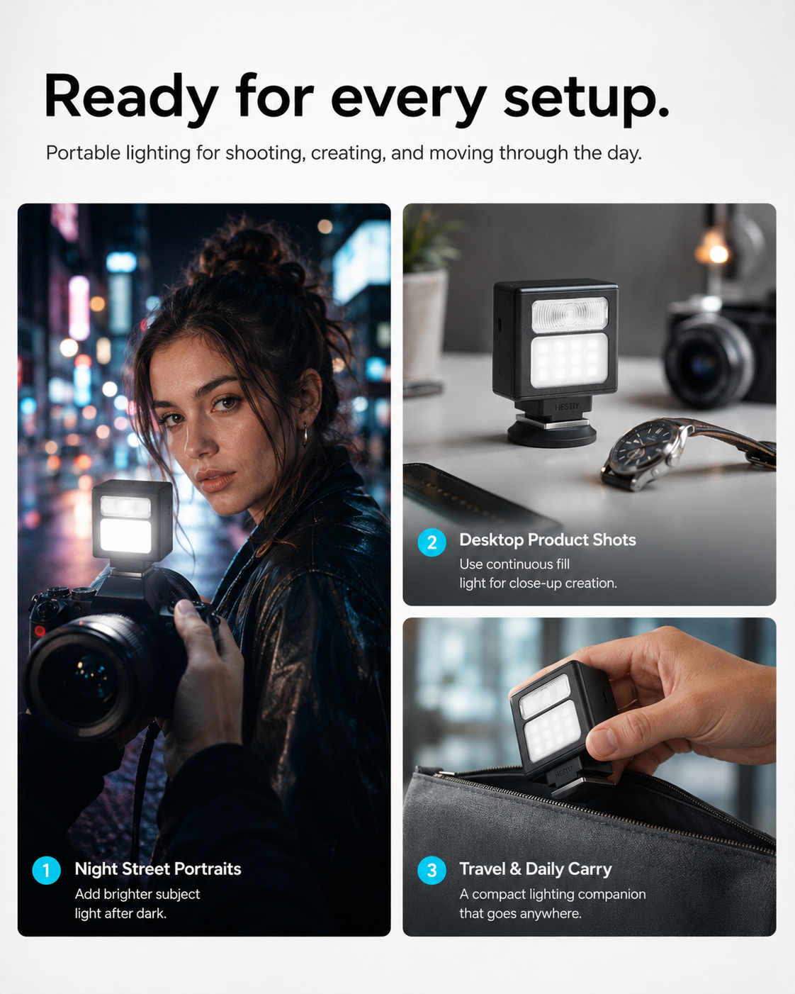 🔥50% OFF!!🔥Pocket-Sized Rechargeable Camera Flash ✈️  Free Shipping