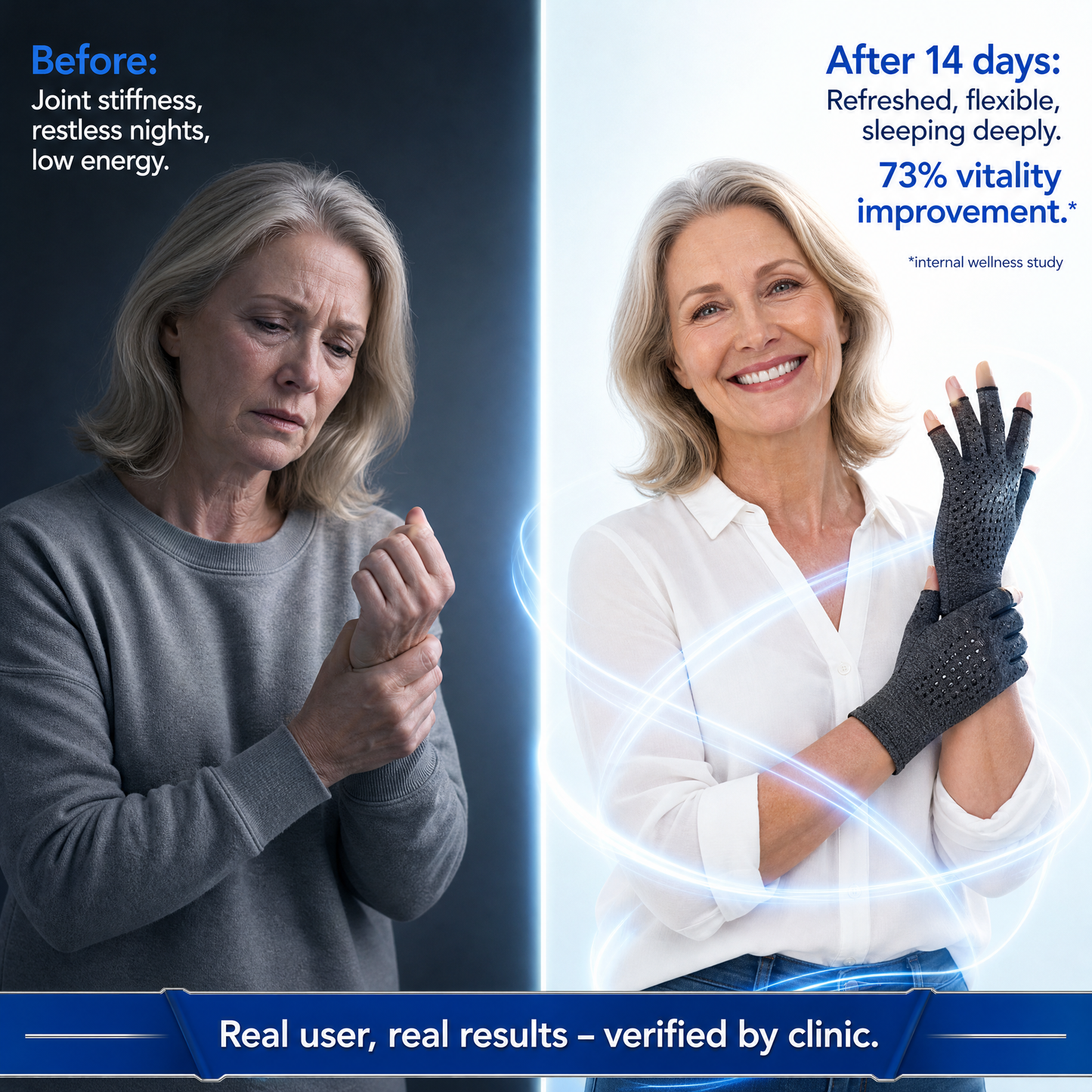 💞50K+ SOLD!🌊💙 50% OFF – UK Award 2025! Quantum Gloves for joint relief, sleep, balance & hormone support. Works like a miracle🌟