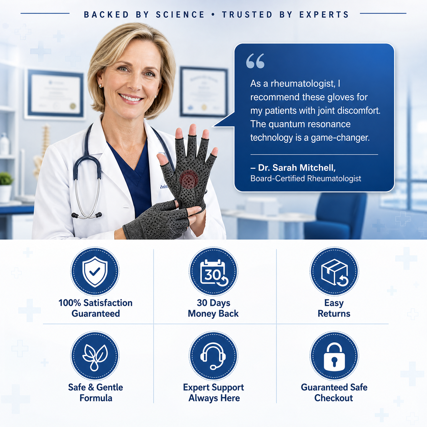 💞50K+ SOLD!🌊💙 50% OFF – UK Award 2025! Quantum Gloves for joint relief, sleep, balance & hormone support. Works like a miracle🌟