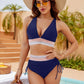 ⏳Last Day Promotion 50% OFF⛱️2026 High Waisted Tummy Control Color Block Bikini Sets