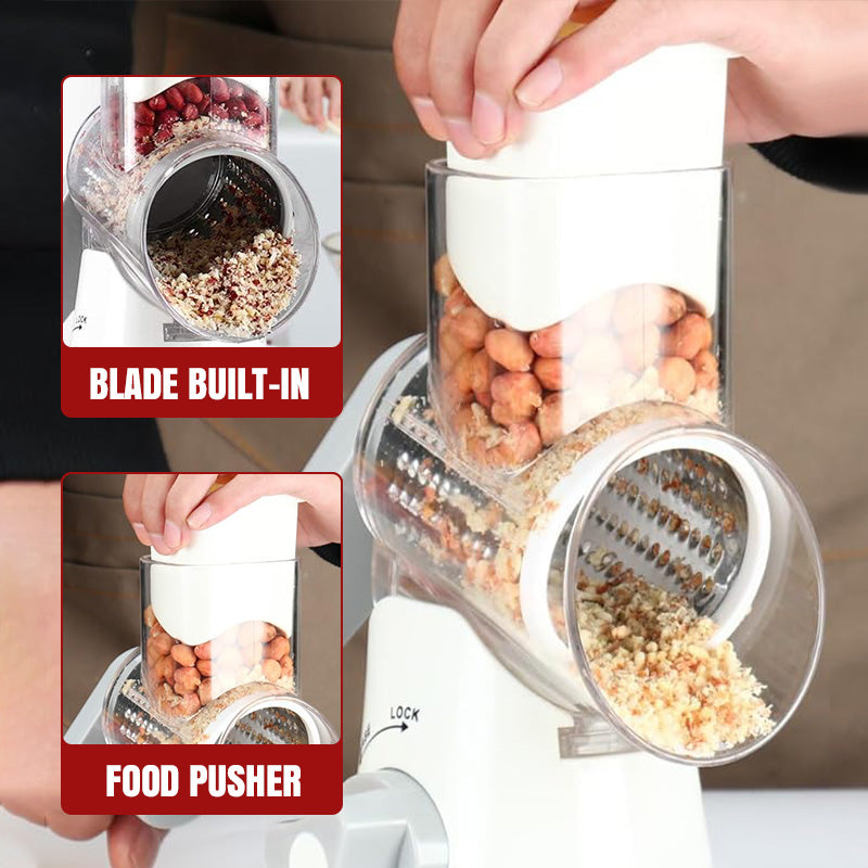 🔥Limited Time Half Price🔥 Multifunctional Manual Rotary Grater & Chopper