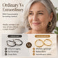 Women’s Minimalist Textured Hoop Earrings Statement Round Jewelry