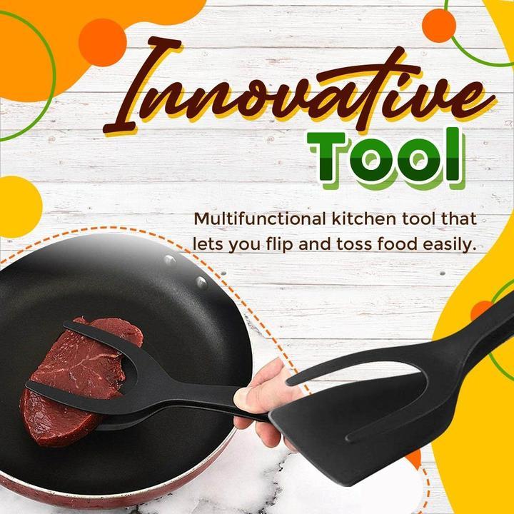 📢📢50% OFF !! ⏰2 In 1 Grip Flip Tongs