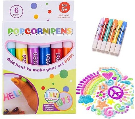 DIY Bubble Popcorn Drawing Pens (6 PCs)