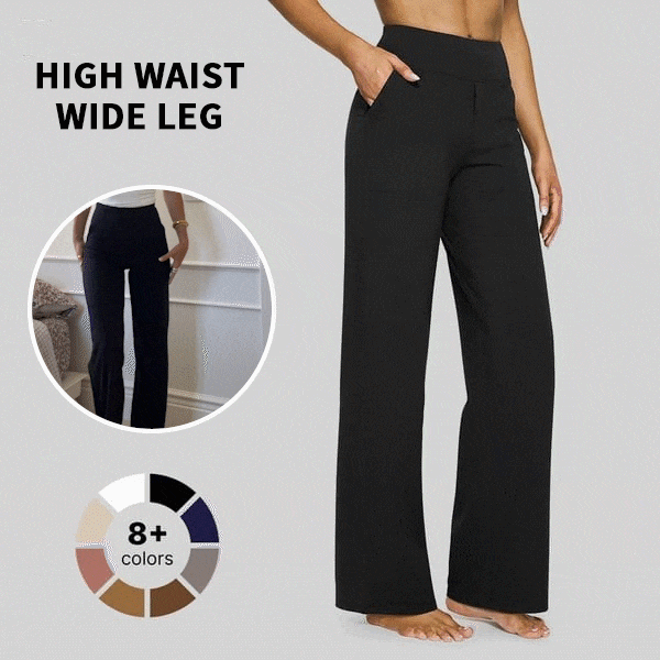 🔥Hot Sale 50% Off🔥Women's High Waist Stretch Casual Yoga Wide Leg Pants