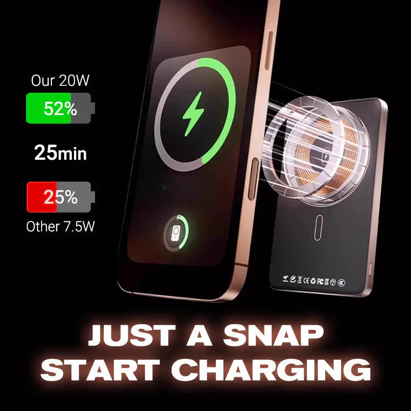 🔋✨Professional Magnetic Charger for Travelers & Professionals 🧲| 22.5W Wired & 15W Wireless | 10,000 mAh | Fast Delivery💥