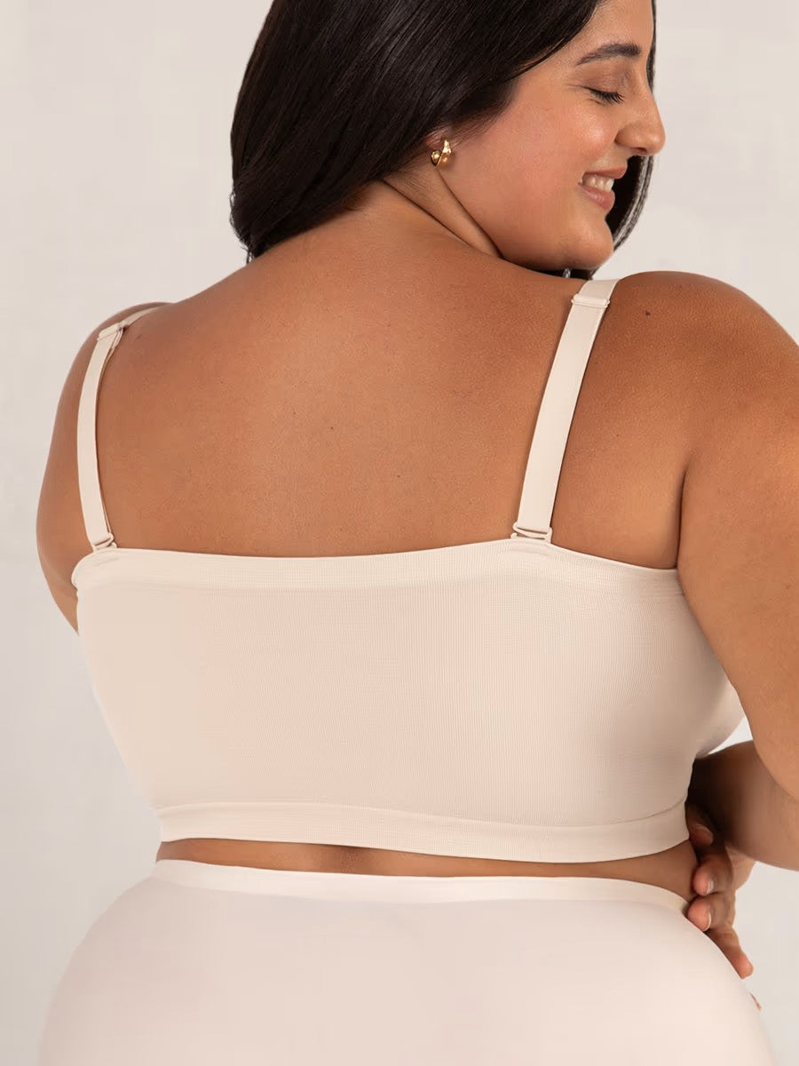 ⛱️Last Day Special Price $21.99!!🤩🔥Convertible Strapless Bandeau Bra with Wireless Comfort, Anti-Slip Grip & Removable Straps