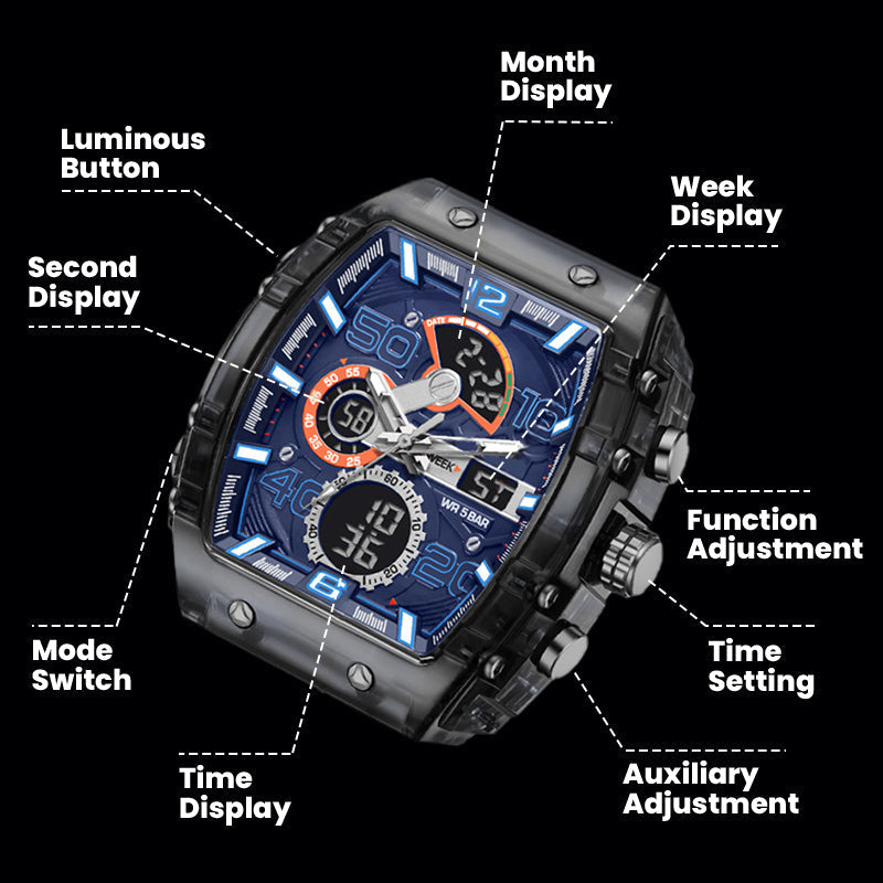 🔥🔥Mid-Year Mega Sale🔥🔥Multi-Function Sport & Casual Digital Watch