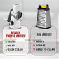 🔥Limited Time Half Price🔥 Multifunctional Manual Rotary Grater & Chopper