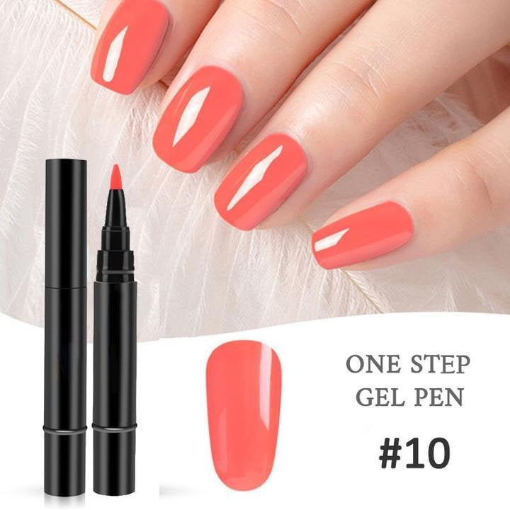 💅 Limited Time Buy 1 Get 1 Free - $19.99! ✨One Step Nail Gel Pen🎨Free handheld mini UV nail lamp💡