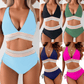⏳Last Day Promotion 50% OFF⛱️2026 High Waisted Tummy Control Color Block Bikini Sets